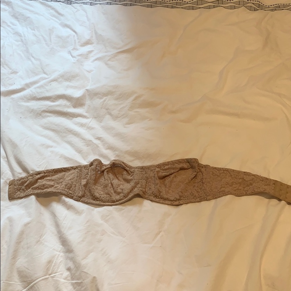 Wacoal Nude/Lace Strapless Bra 36C